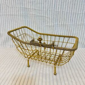 Brass Finish Bathtub Dish Holder
